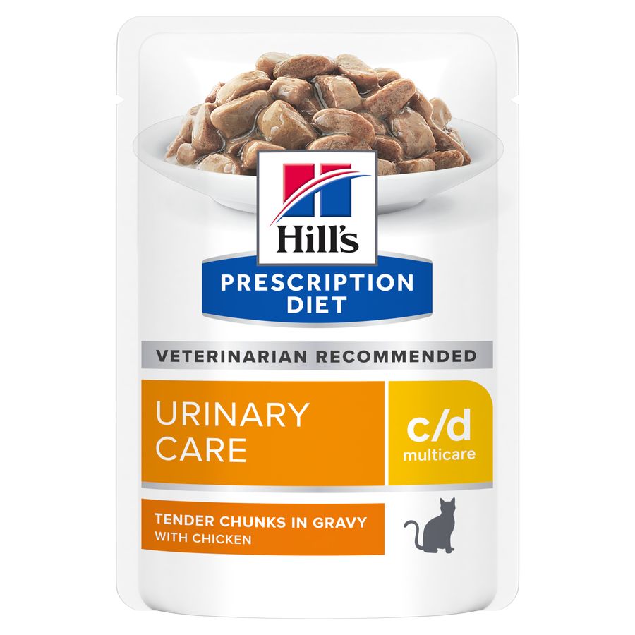 Hill's Prescription Diet c/d Multicare Urinary Care Wet Cat Food with Chicken 85g Pouch
