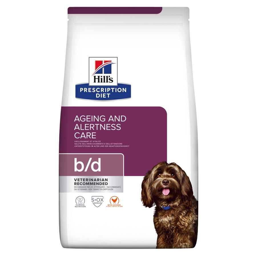 Hill's Prescription Diet b/d Brain Ageing Care Dry Dog Food with Chicken