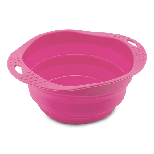 Beco Collapsible Travel Bowl Pink