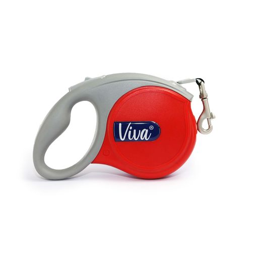 Viva Retractable Dog Lead Red (3 sizes)