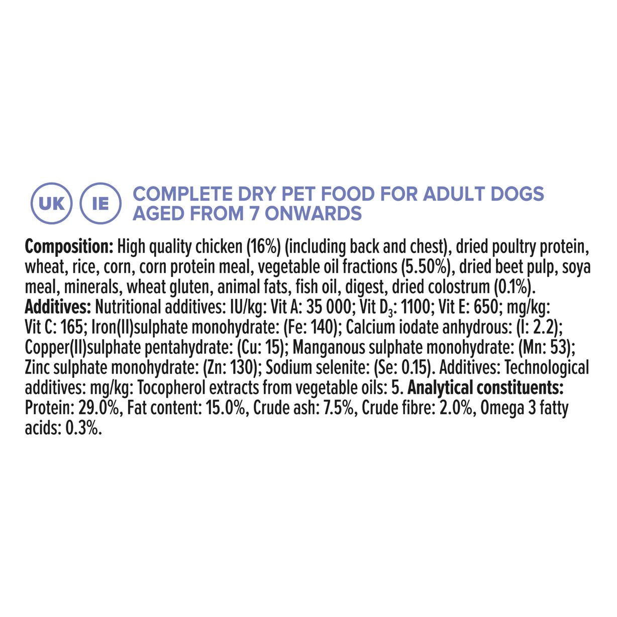 PURINA® PRO PLAN® Expert Care Nutrition - Canine Adult 7+ - Chicken