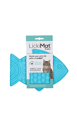 LickiMat Soother Cat Turquoise