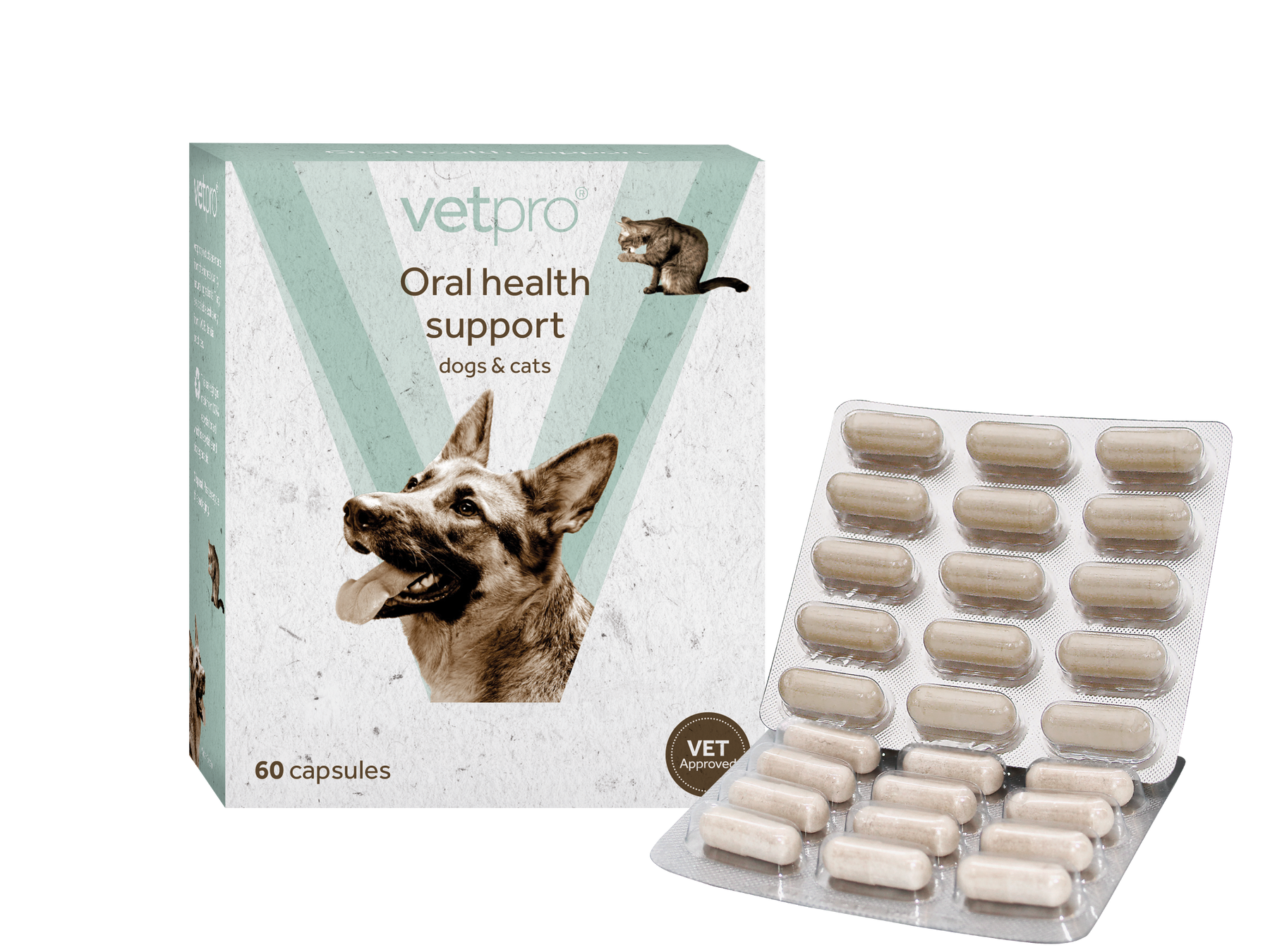 Vetpro Oral Health Support - 60 capsules