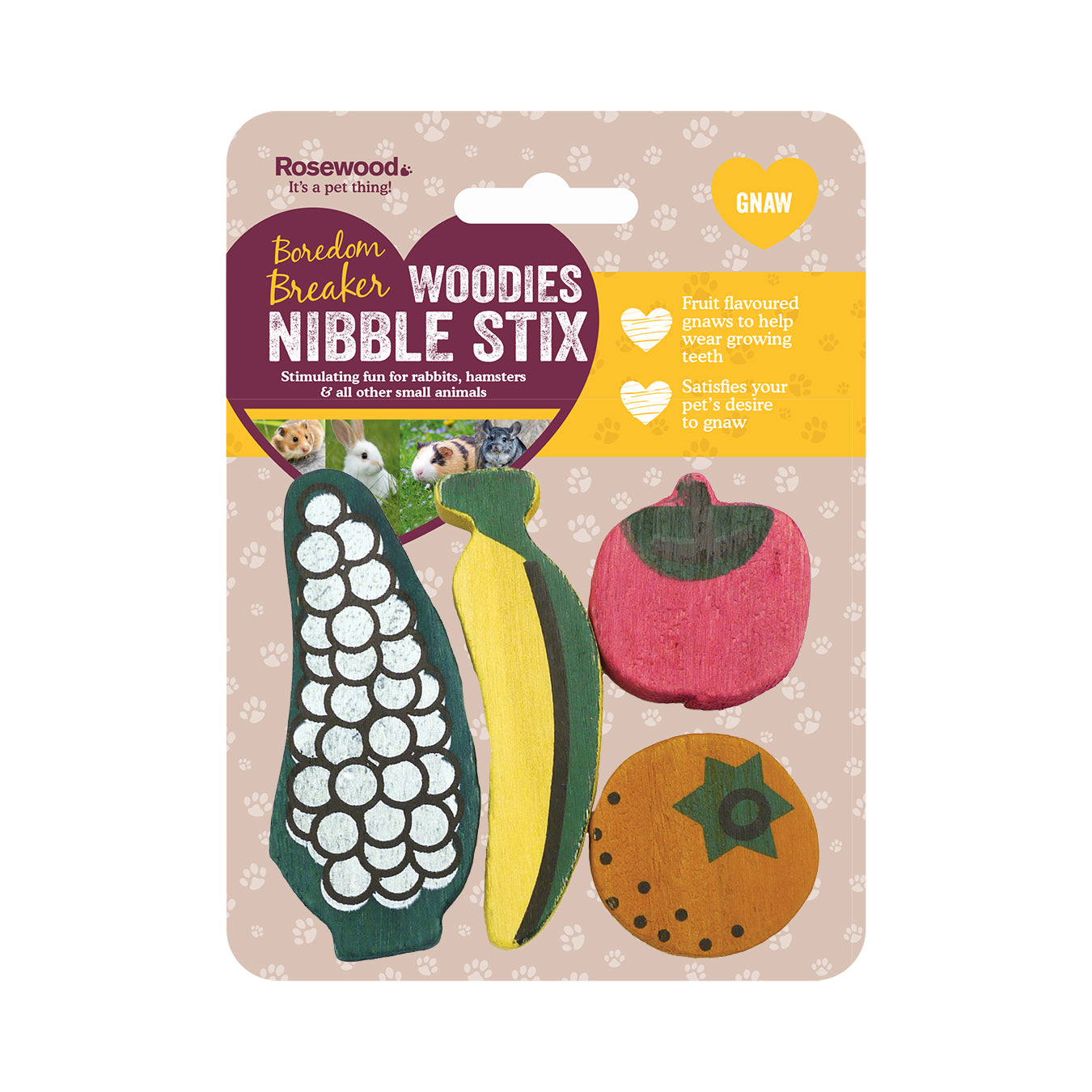 Fruit Shape Nibble Stix 4pk