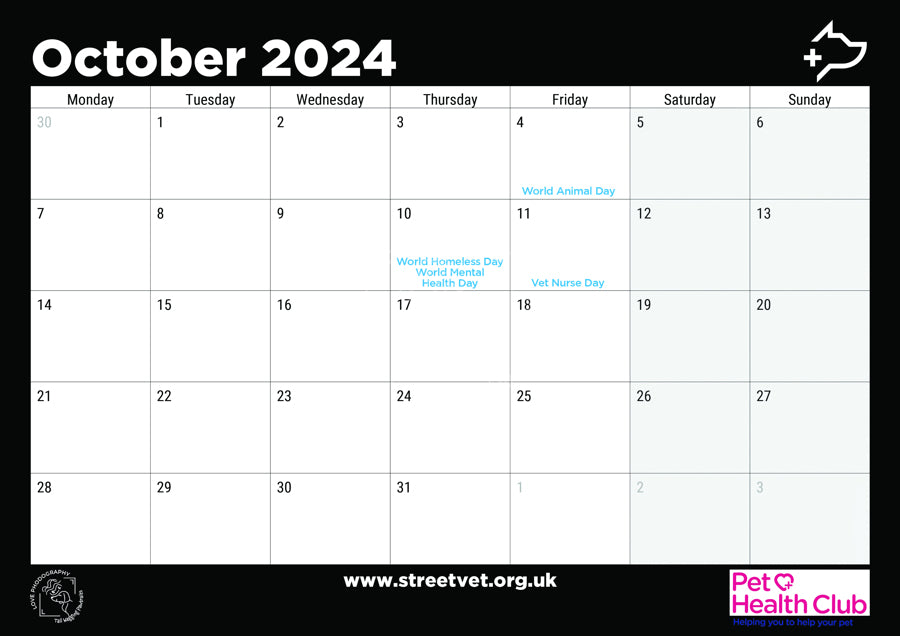 StreetVet Calendar 2024