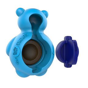 GiGwi Belly Bites Bear With Replaceable Treats Blue Small