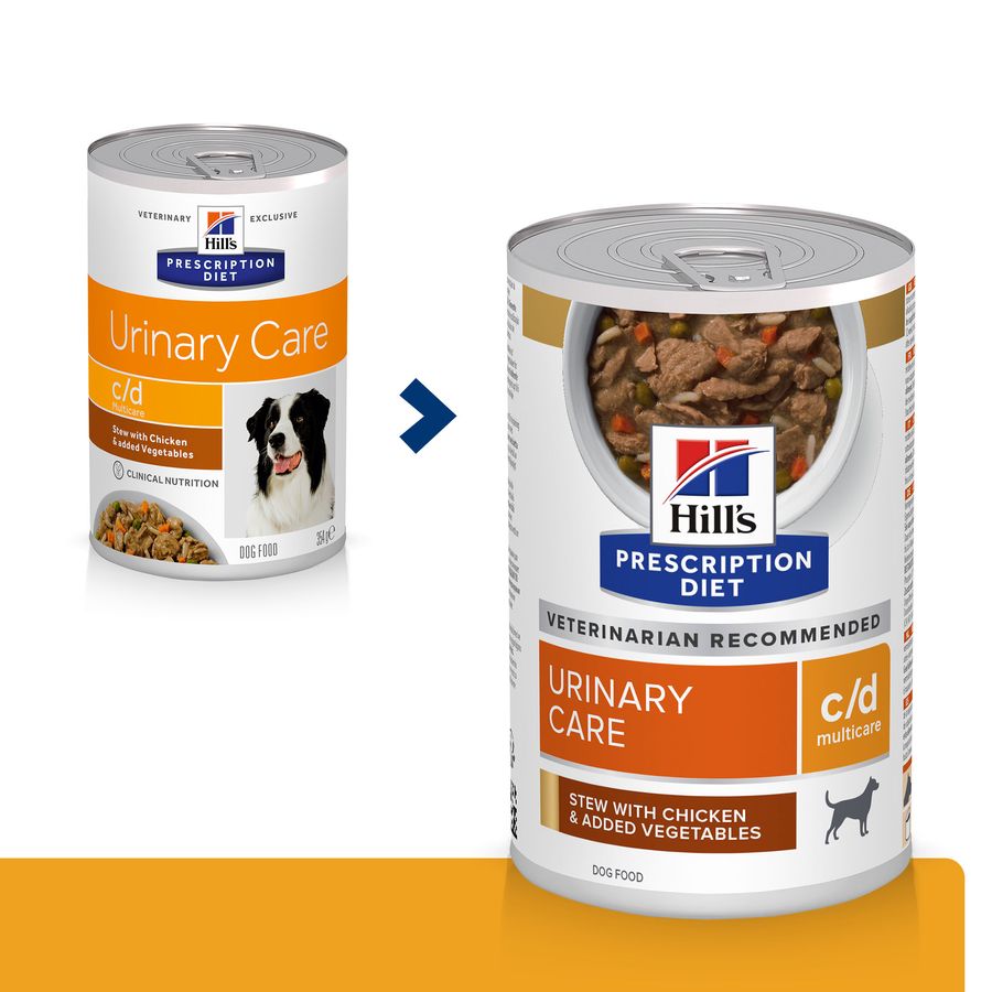 Hill's Prescription Diet c/d Multicare Urinary Care Stew Dog Food with Chicken & added Vegetables
