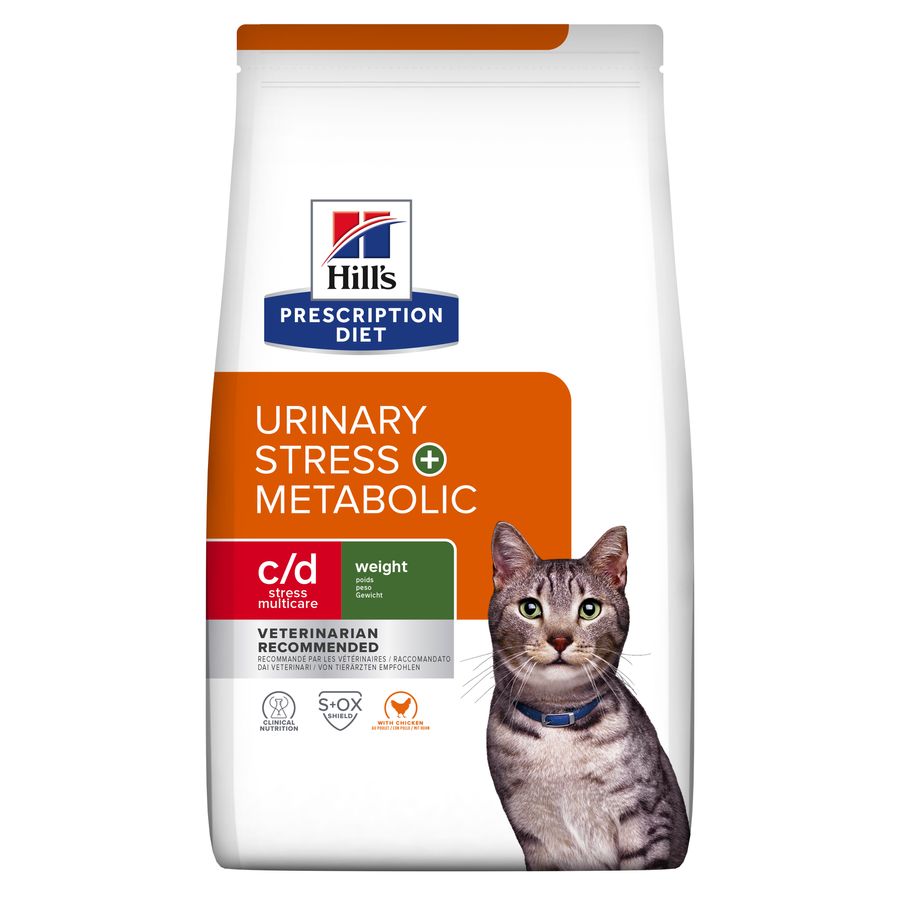 Hill's Prescription Diet c/d Urinary Stress + Metabolic Cat Food with Chicken