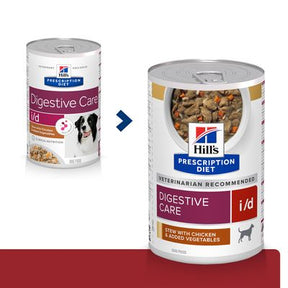 Hill's Prescription Diet i/d Digestive Care Stew Dog Food with Chicken 354g Can