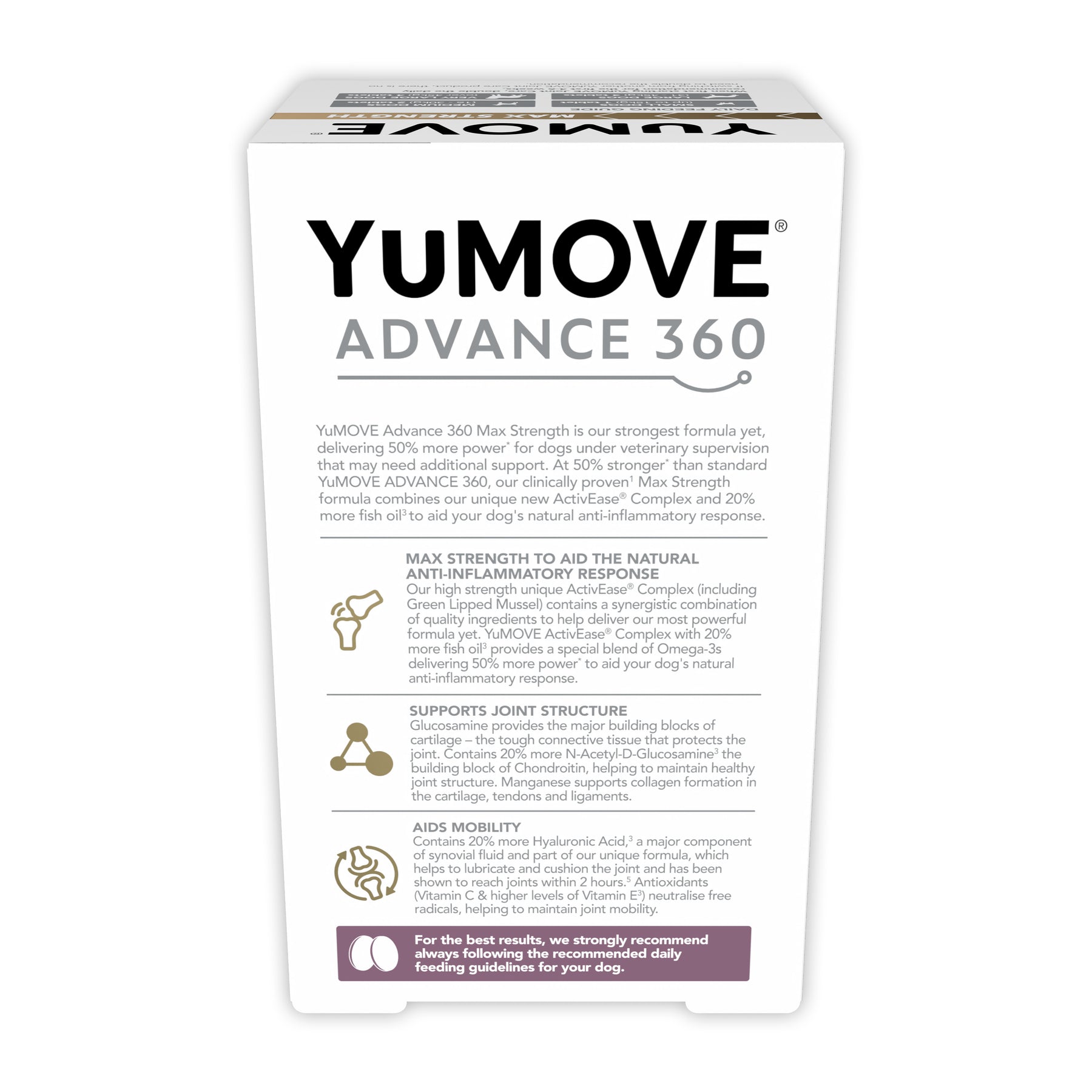 Yumove Advance 360 Maximum Strength For Dogs 120 Tablets