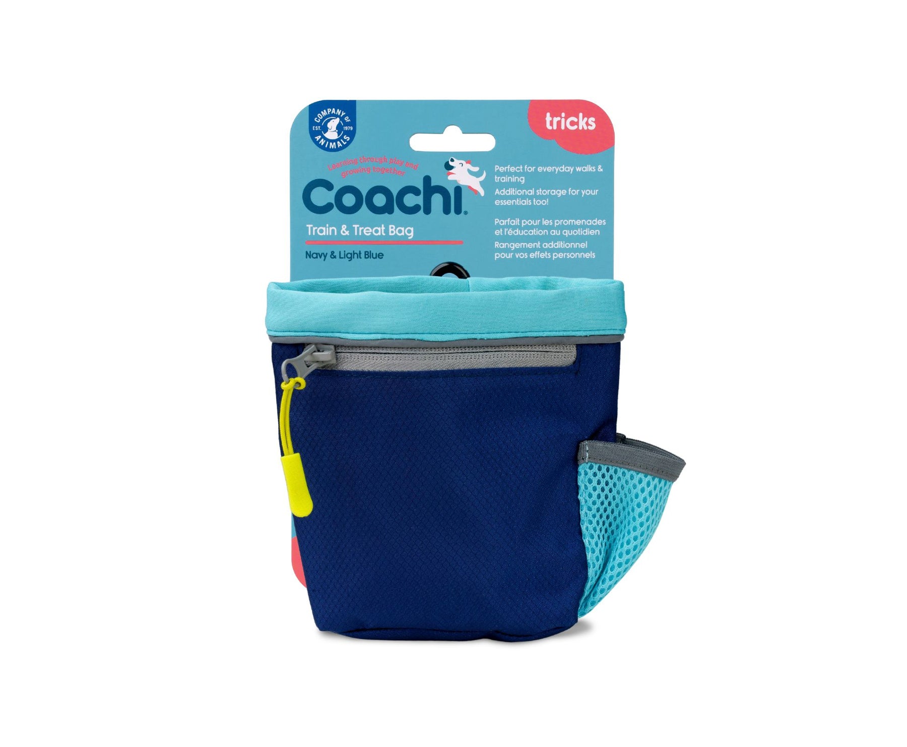 Coachi Train & Treat Bag (Navy & Coral/ Navy & Light Blue)