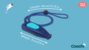 Coachi Whizzclick Light Blue with Navy Button