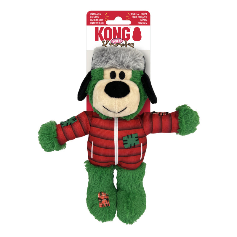 KONG Holiday Wild Knots Bears Assorted Medium/Large