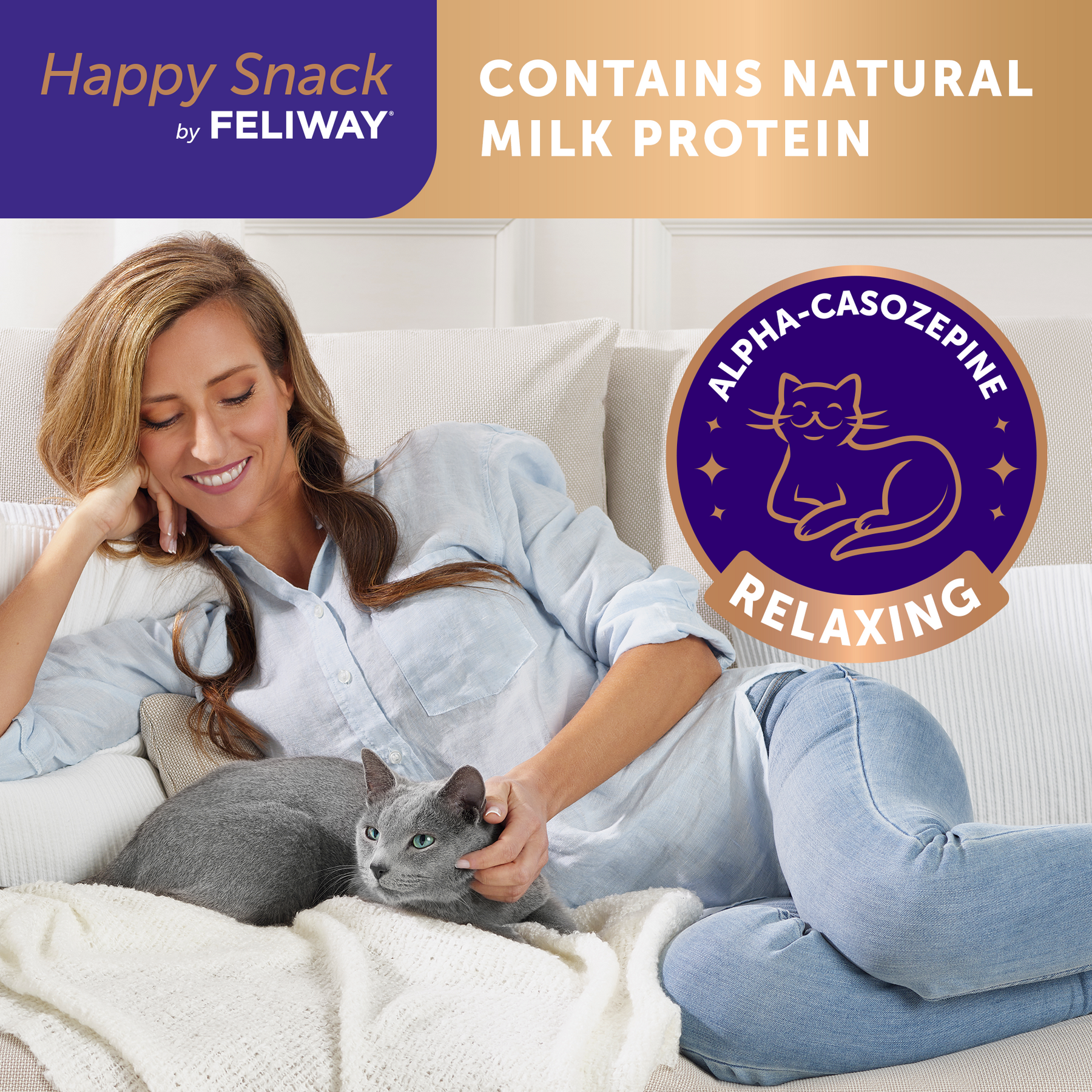 Feliway Happy Snack Calming Treats for Cats