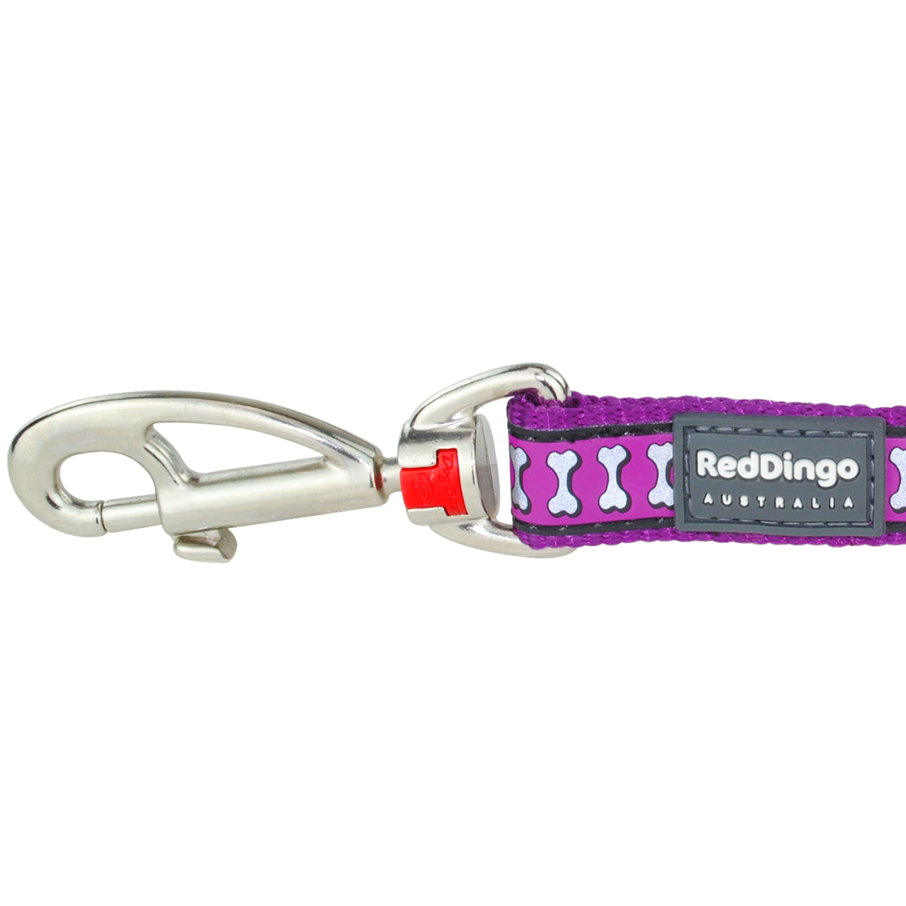 Red Dingo Reflective Purple Dog Lead