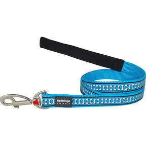 Red Dingo Reflective Turquoise Dog Lead