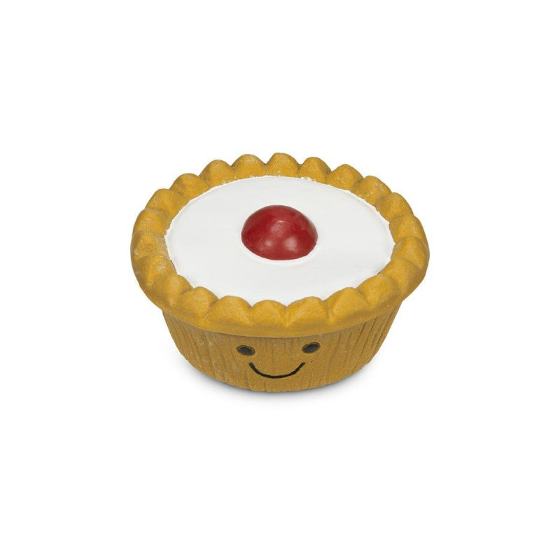 Petface Afternoon Tea Cherry Bakewell Latex Dog Toy
