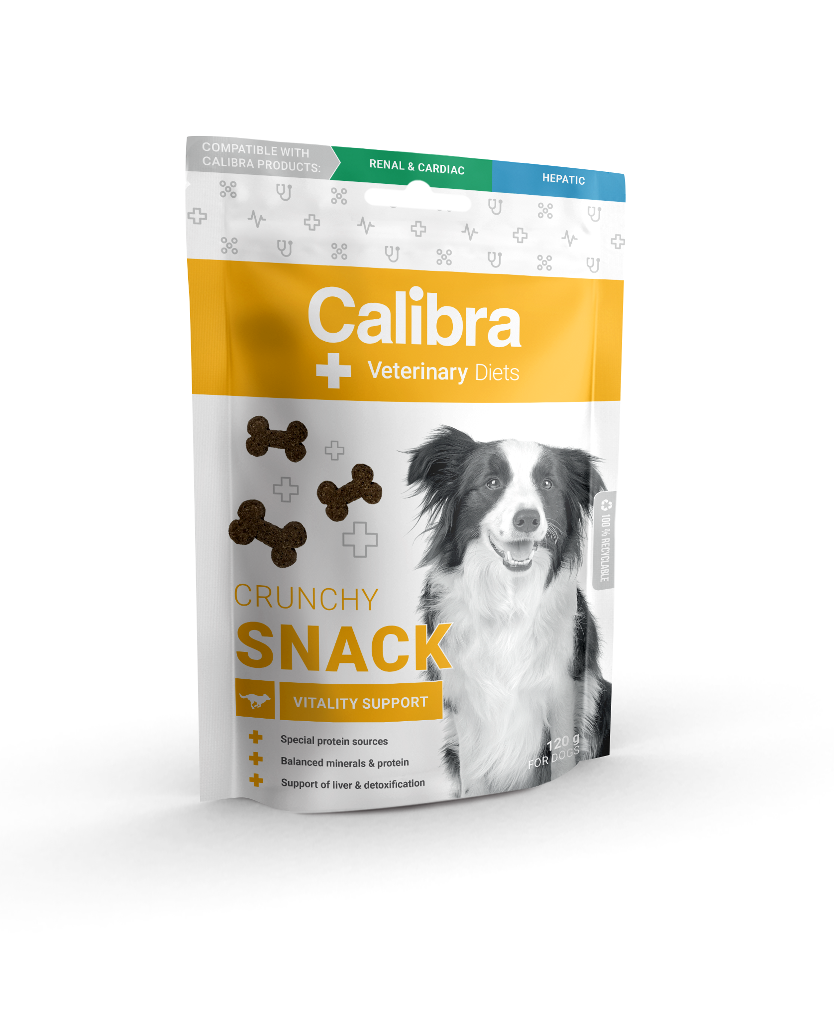 Calibra VD Dog Crunchy Snack Vitality Support 120g