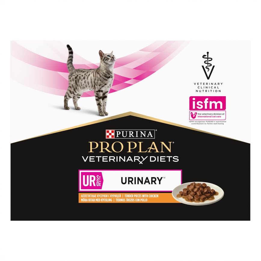 PURINA® PRO PLAN® - Veterinary Diets - Feline UR ST/OX Urinary - Chicken Tender Pieces in Gravy