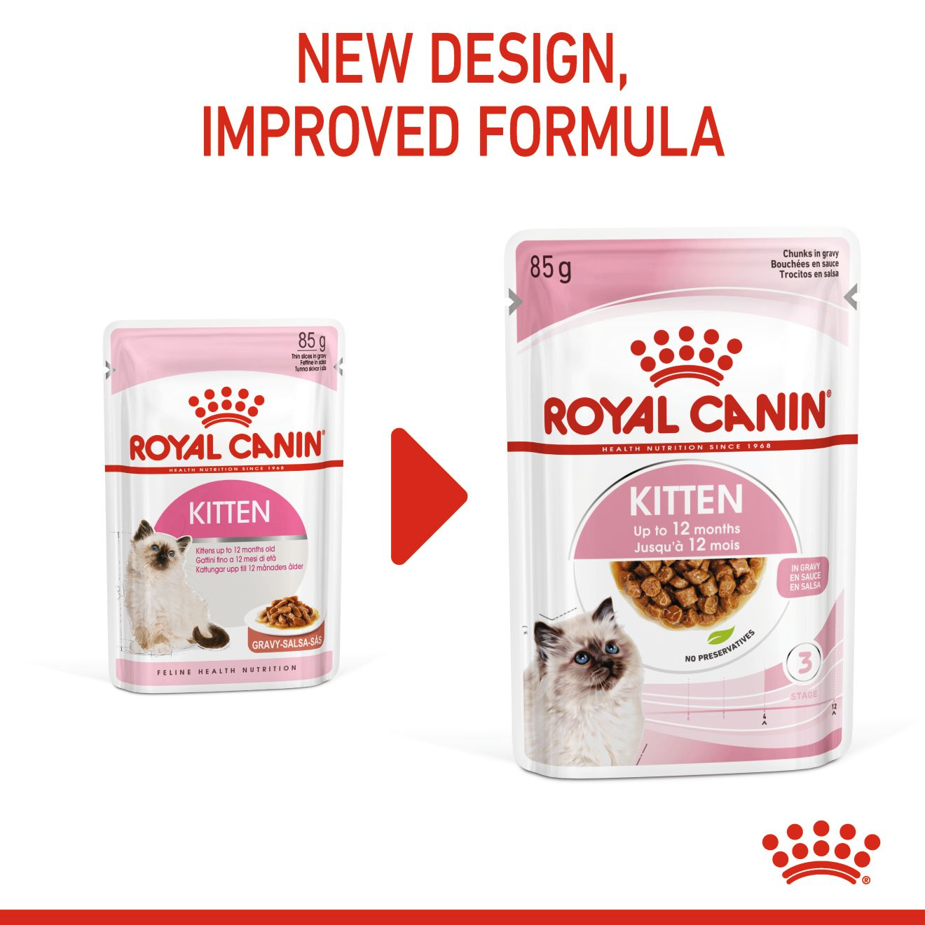 ROYAL CANIN® FELINE HEALTH NUTRITION WET KITTEN Chunks in gravy