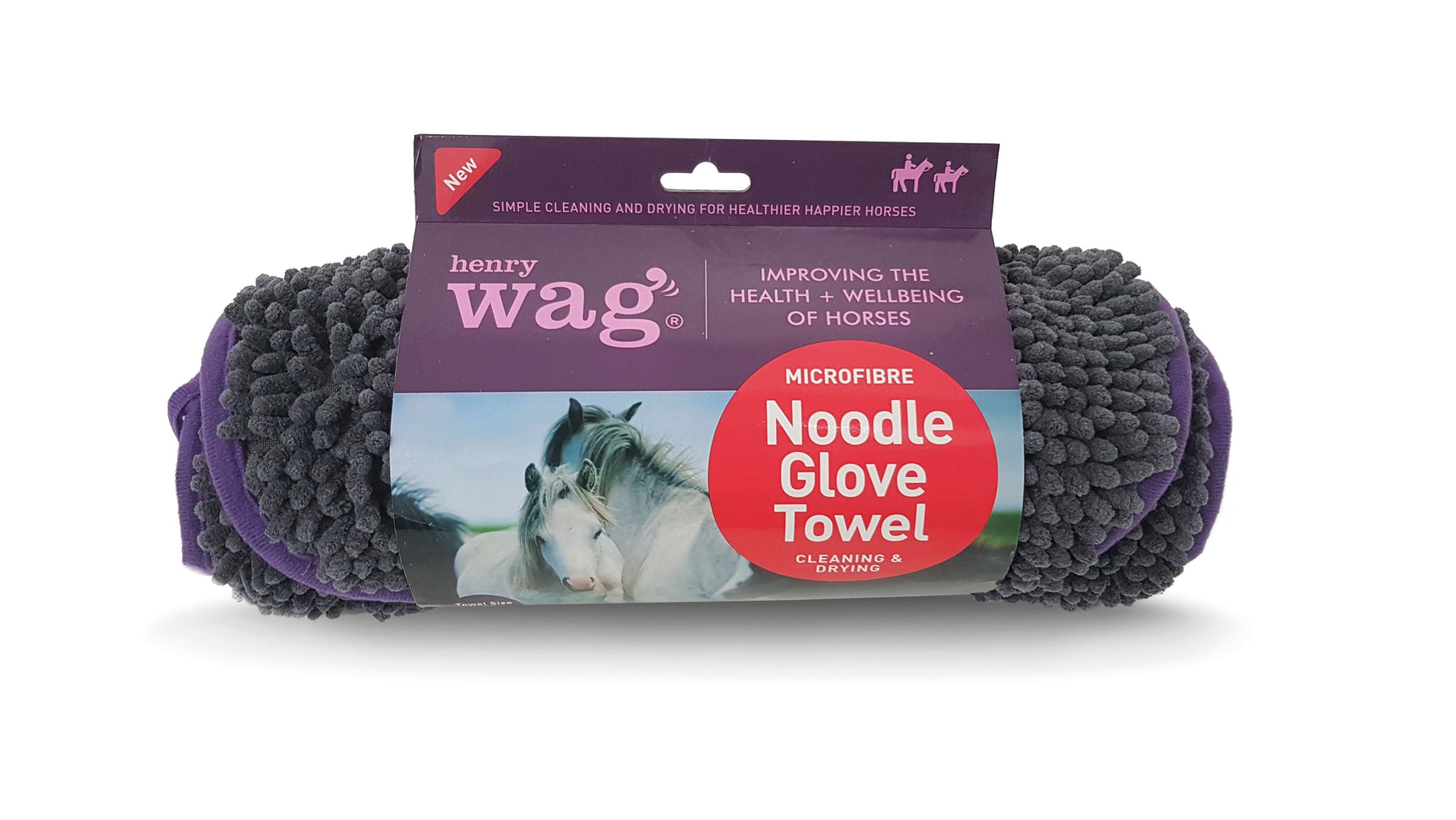 Henry Wag Equine Microfibre Noodle Glove Towel