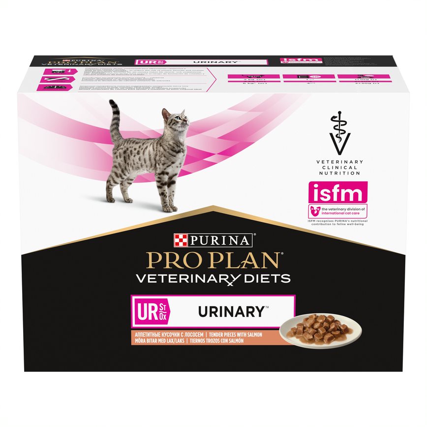 PURINA® PRO PLAN® - Veterinary Diets - Feline UR ST/OX Urinary - Salmon Tender Pieces in Gravy