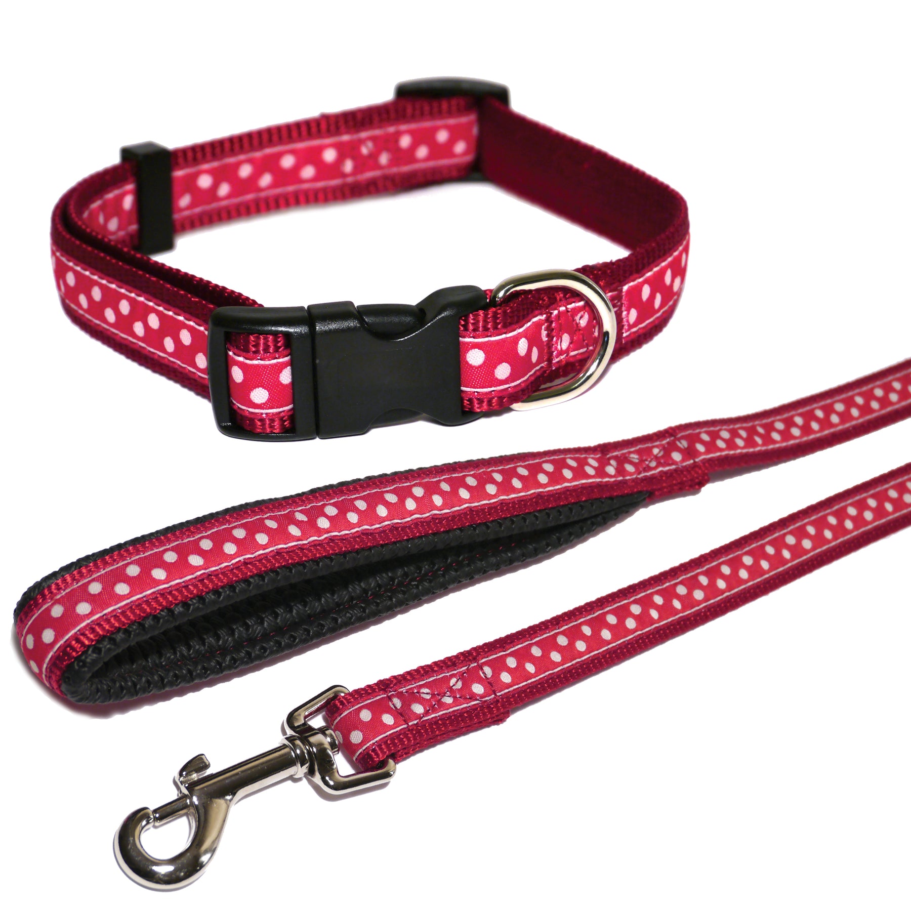Wag n Walk Red Spotty Dog Collar