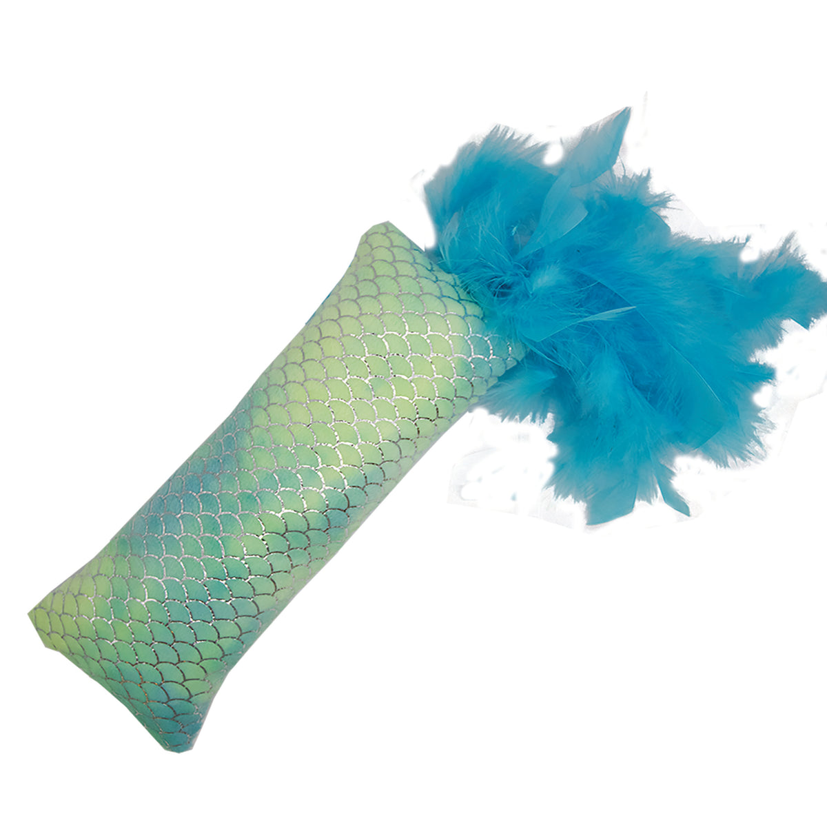 Mermaid Blue Feather Kicker Cat Toy