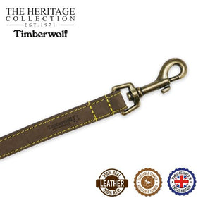 Timberwolf Leather Dog Lead Sable