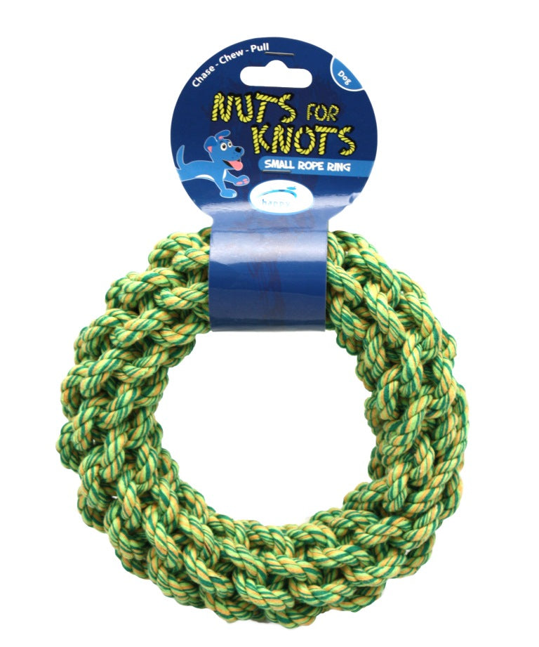 Nuts For Knots Ring Dog Toy (3 colours)