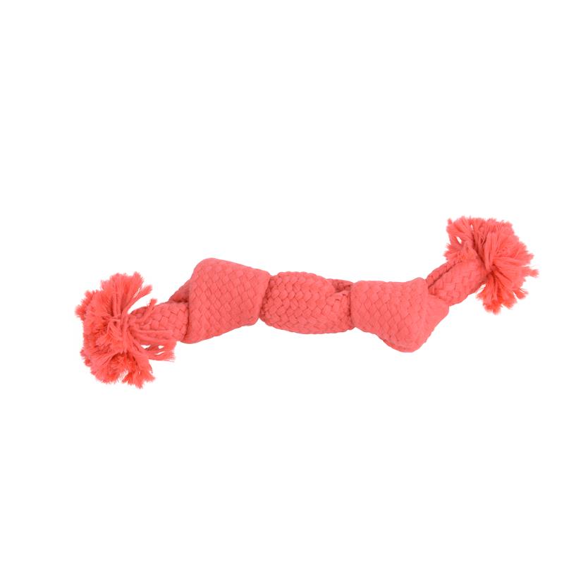 Buster Colour Squeak Rope Pink