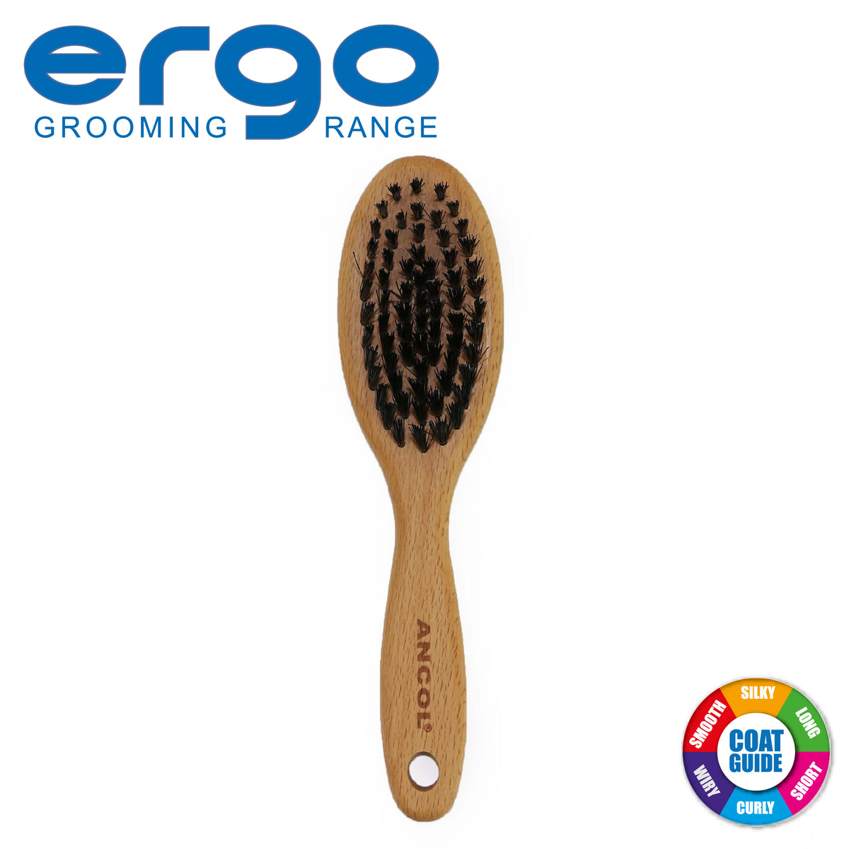 Ergo Wood Handle Soft Bristle Brush (Pup)