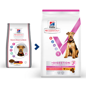 Hill's VET ESSENTIALS MULTI-BENEFIT + DIGESTION Adult 1+ Medium Dry Dog Food with Chicken