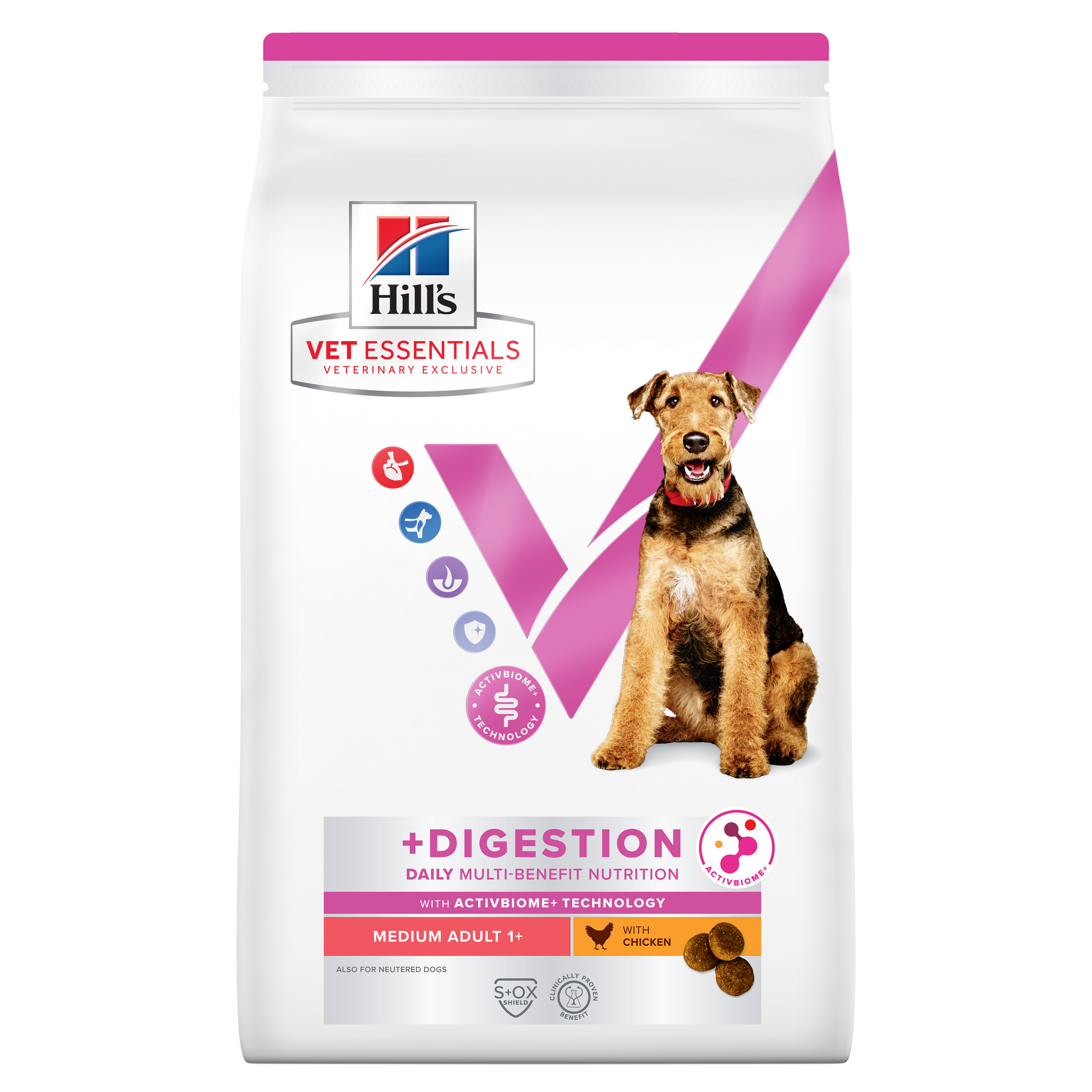 Hill's VET ESSENTIALS MULTI-BENEFIT + DIGESTION Adult 1+ Medium Dry Dog Food with Chicken