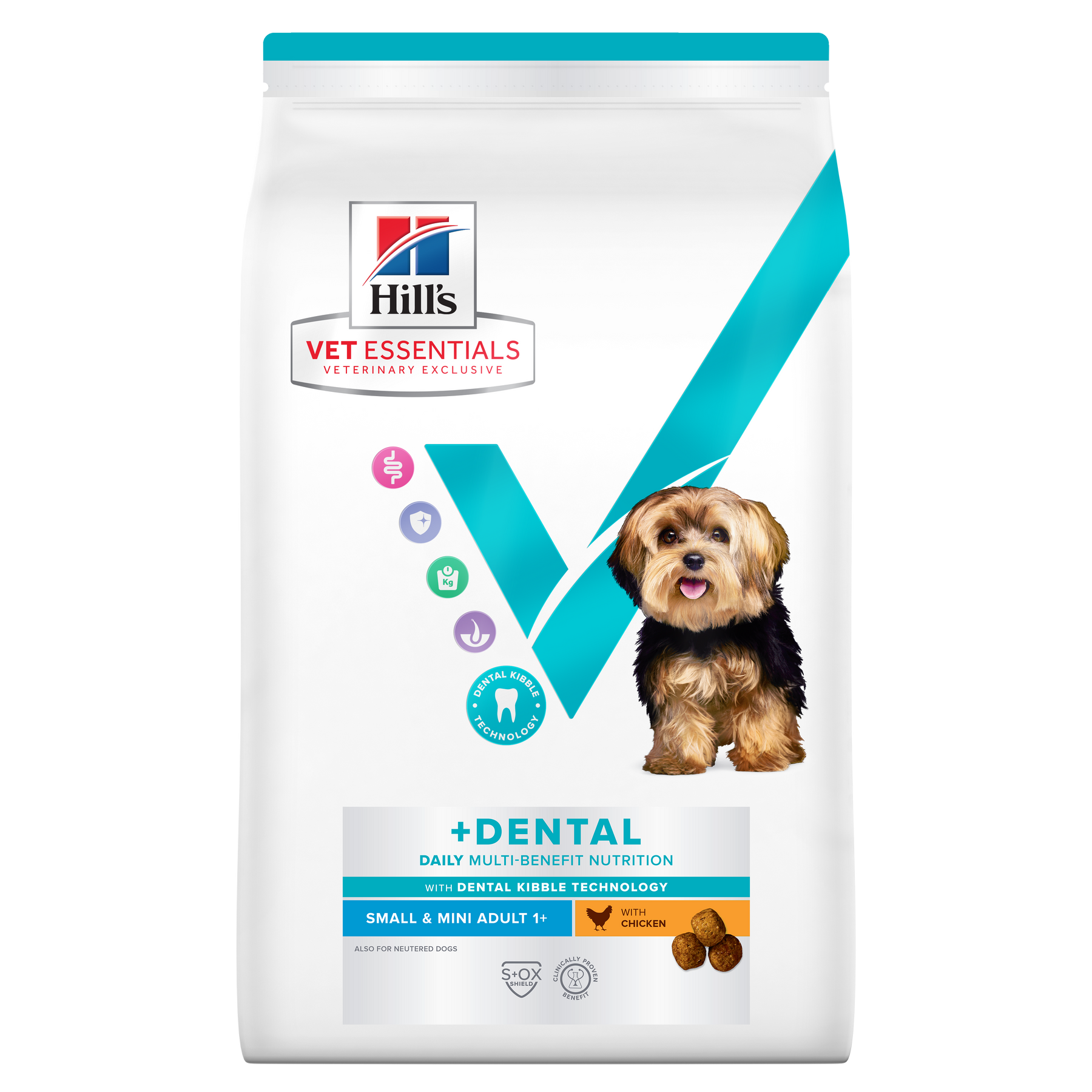 Hill's VET ESSENTIALS MULTI-BENEFIT + DENTAL Adult 1+ Small & Mini Dry Dog Food with Chicken