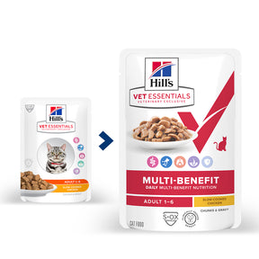 Hill's VET ESSENTIALS MULTI-BENEFIT Mature Adult Wet Cat Food Slow-cooked Chicken
