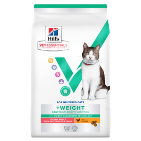 Hill's VET ESSENTIALS MULTI-BENEFIT + WEIGHT Young Dry Adult Cat Food with Chicken