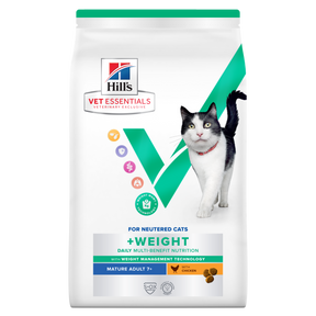 Hill's VET ESSENTIALS MULTI-BENEFIT + WEIGHT Mature Adult 7+ Dry Cat Food with Chicken