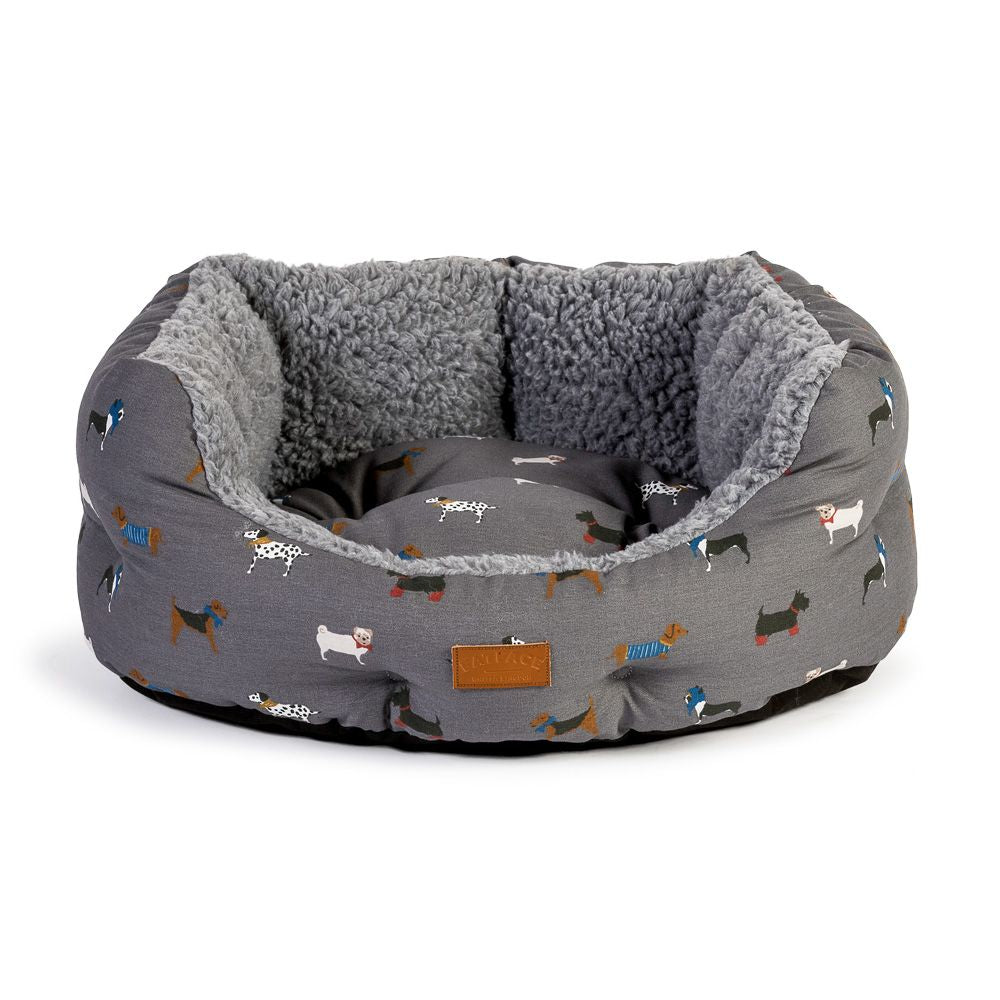 FatFace Marching Dogs Deluxe Dog Slumber Bed