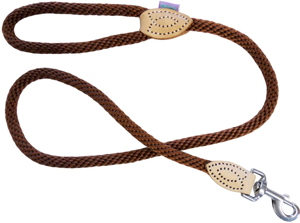 Soft Touch Rope Trigger Lead Brown