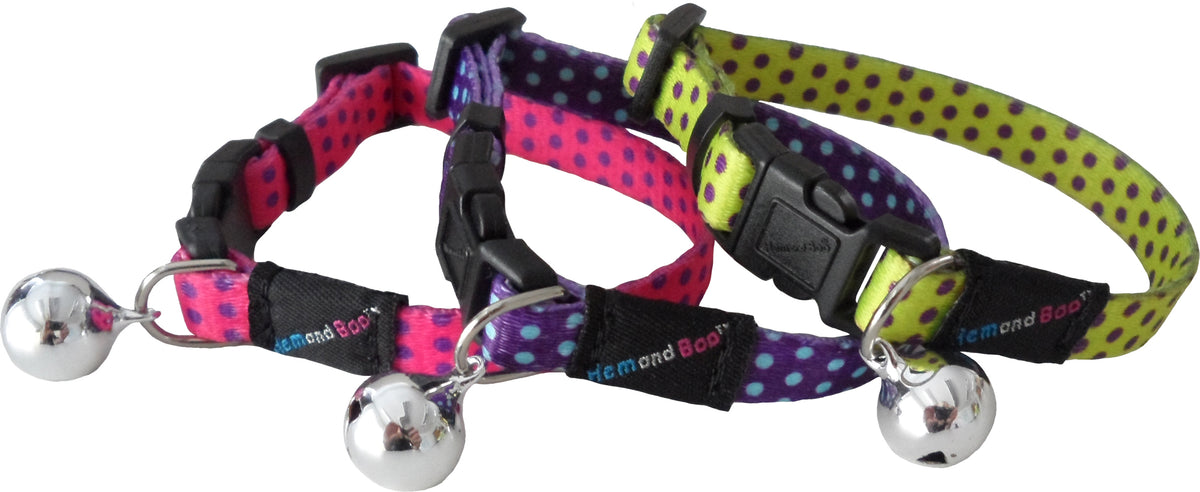 Spotty Cat Collar (Assorted colours)