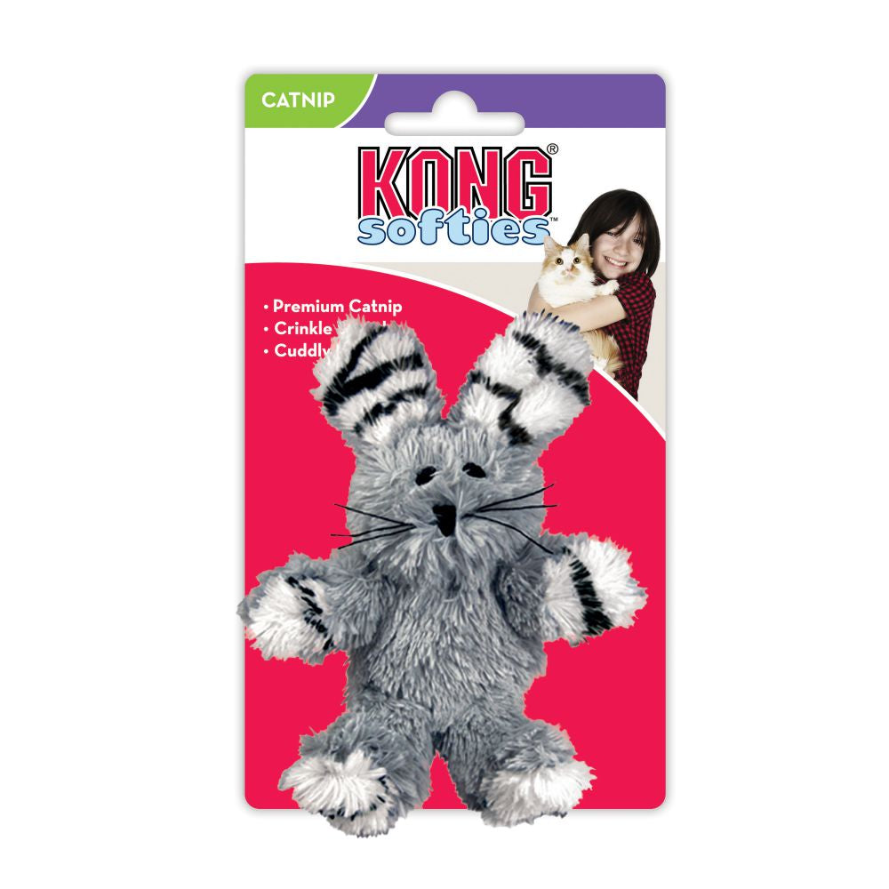 KONG Softies Fuzzy Bunny Cat Toy