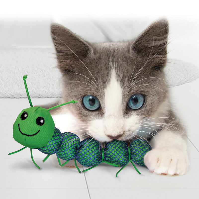 KONG Cat Nibble Critter Catnipillar Assorted
