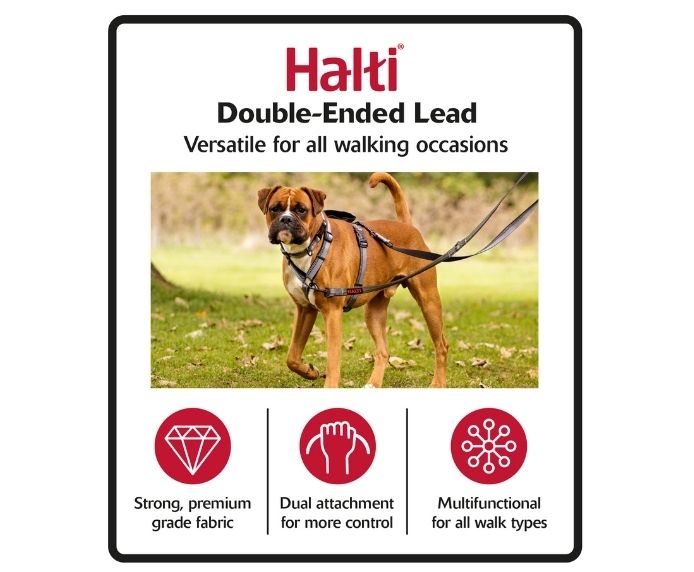 Halti Double Ended Dog Lead (2 colours)