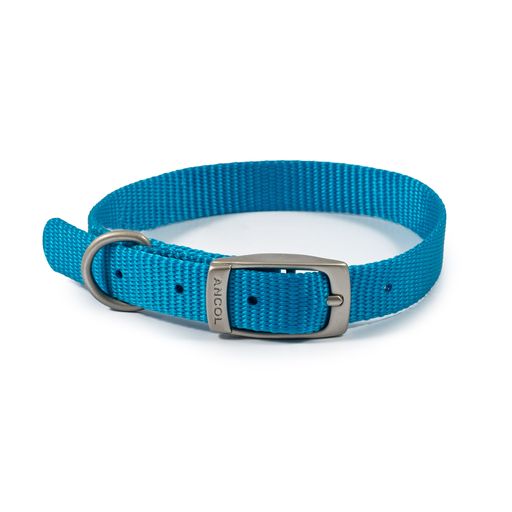 Viva Nylon Dog Collar Blue