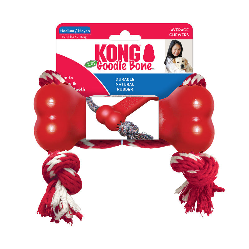 KONG Goodie Bone with Rope (2 sizes)