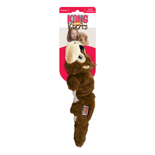 KONG Scrunch Knots Squirrel Dog Toy