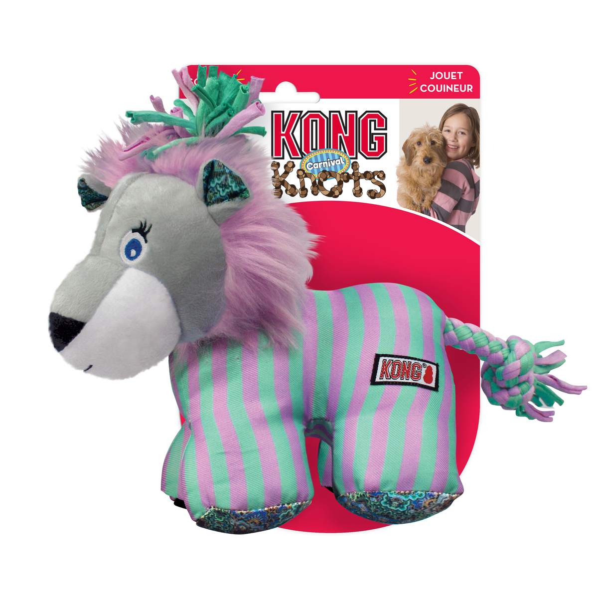 KONG Knots Carnival Lion Dog Toy