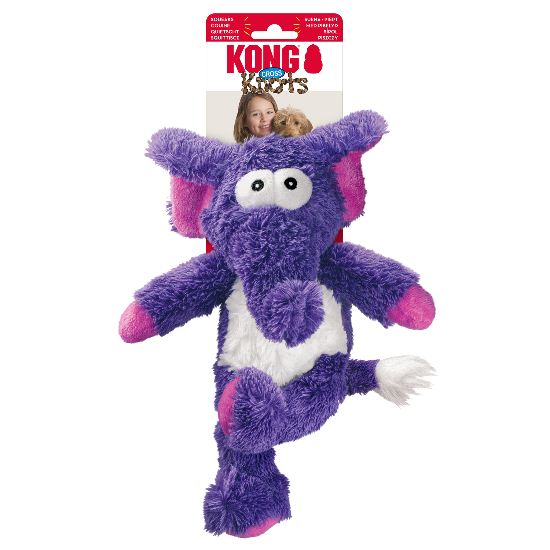 KONG Cross Knots Elephant Dog Toy