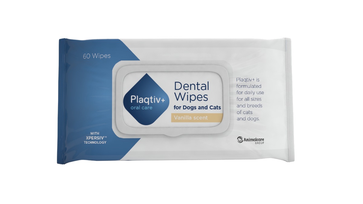 Plaqtiv+ Oral Care Hygiene Wipes Vanilla